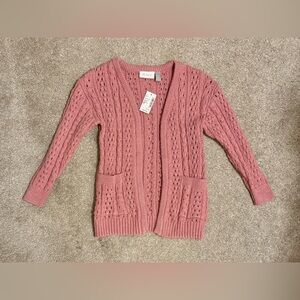 NWT PLACE Girl’s Pink Cardigan Size Small 5/6